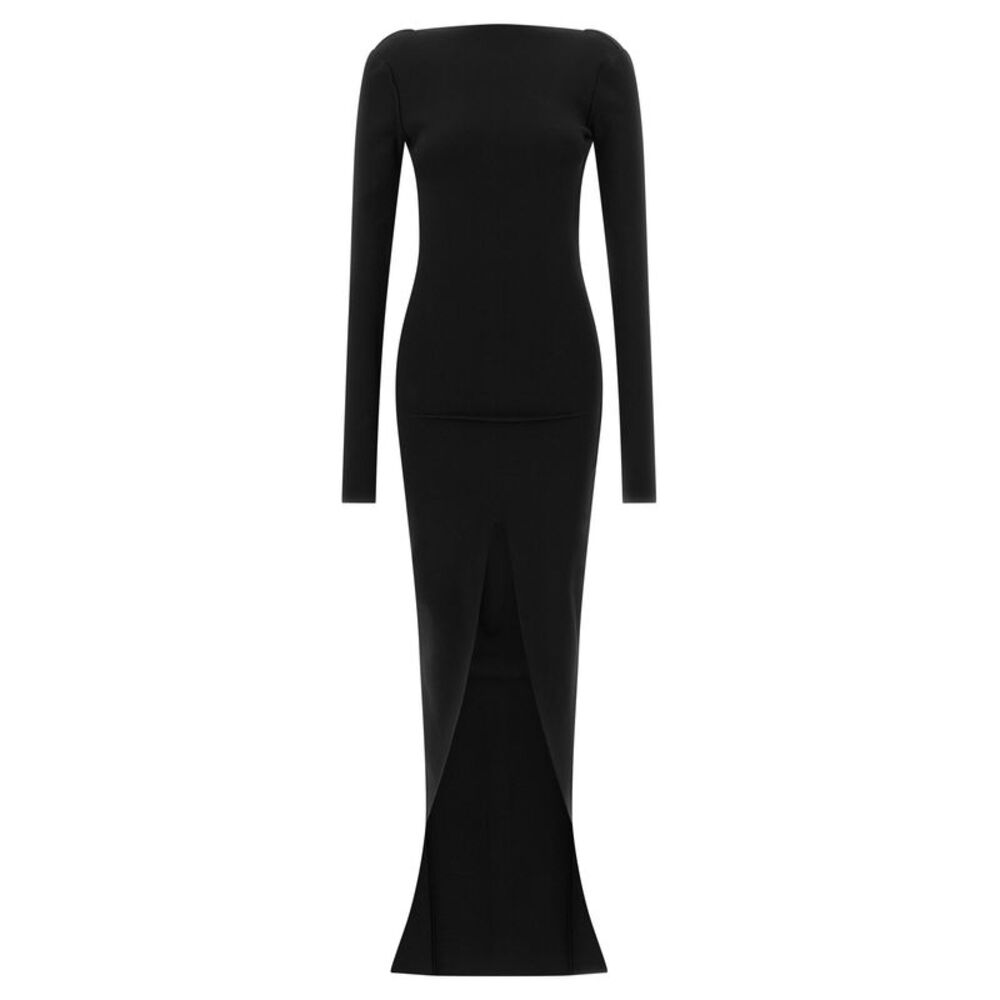 Rick Owens Black Viscose Long Women's Dress